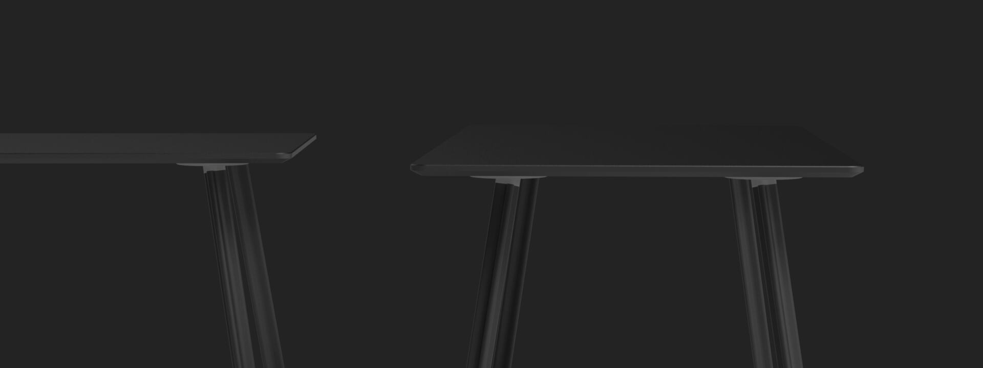 The Beam lino table consists of the Beam table legs and our bespoke lino coated table tops.