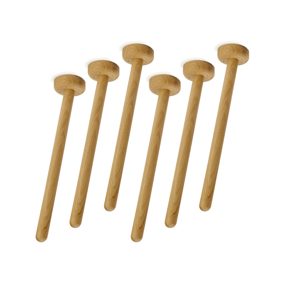 MT2 Tischbeine - Material und Farbe Holz, Eiche, natur, matt geölt - Set 6 Tischbeine