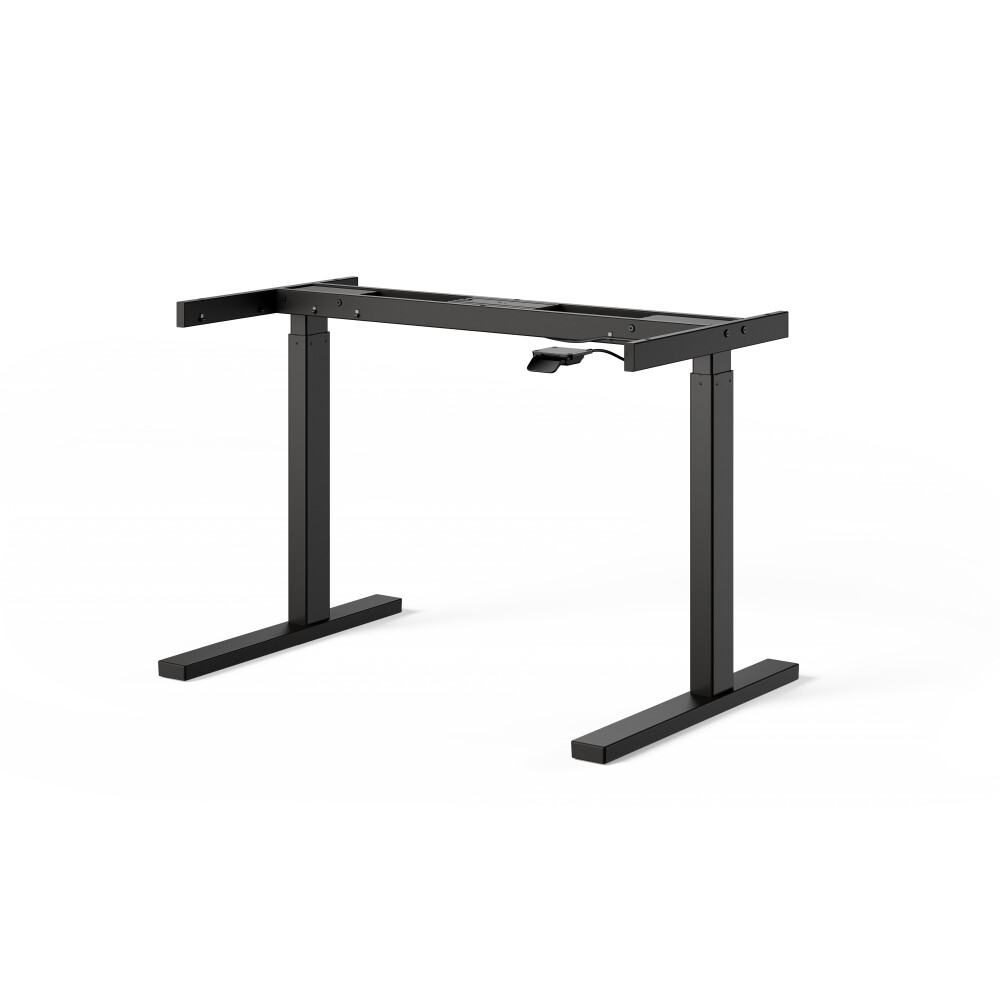 ATS Desk Frame - Material and Colour Powder coated, Jet black (RAL 9005) - Size L 106 × W 71 cm - Lifting Columns Rectangle - Control Unit Standard