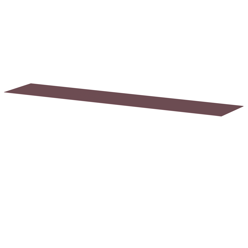 Beam Bench by Daniel Lorch made with linoleum in color  4154 Burgundy