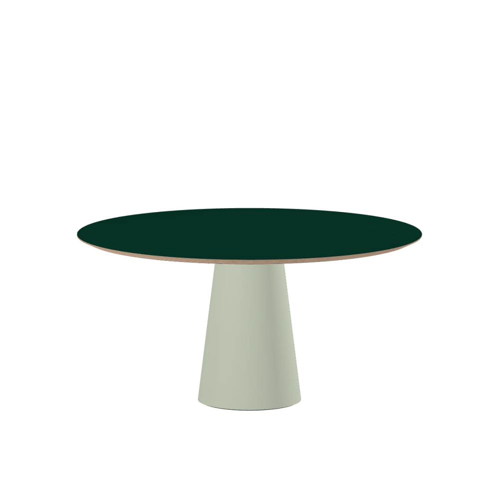 ALT linoleum table – 4174 Conifer / Multiplex Birch Massive