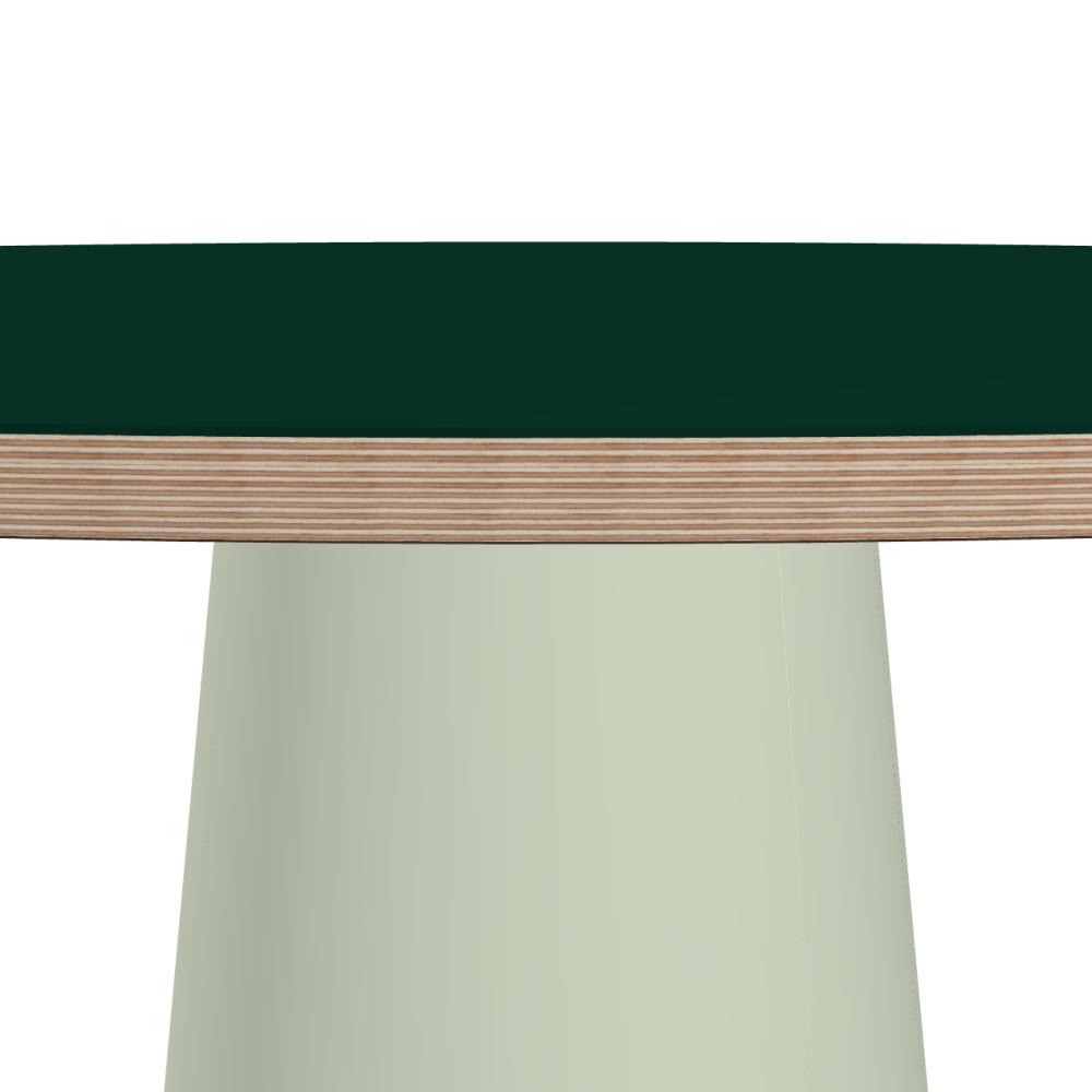 ALT linoleum table – 4174 Conifer / Multiplex Birch Massive