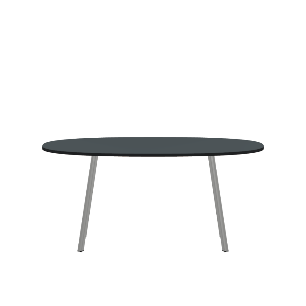 Beam linoleum table – 4155 Pewter / MDF dyed / Anthracite grey