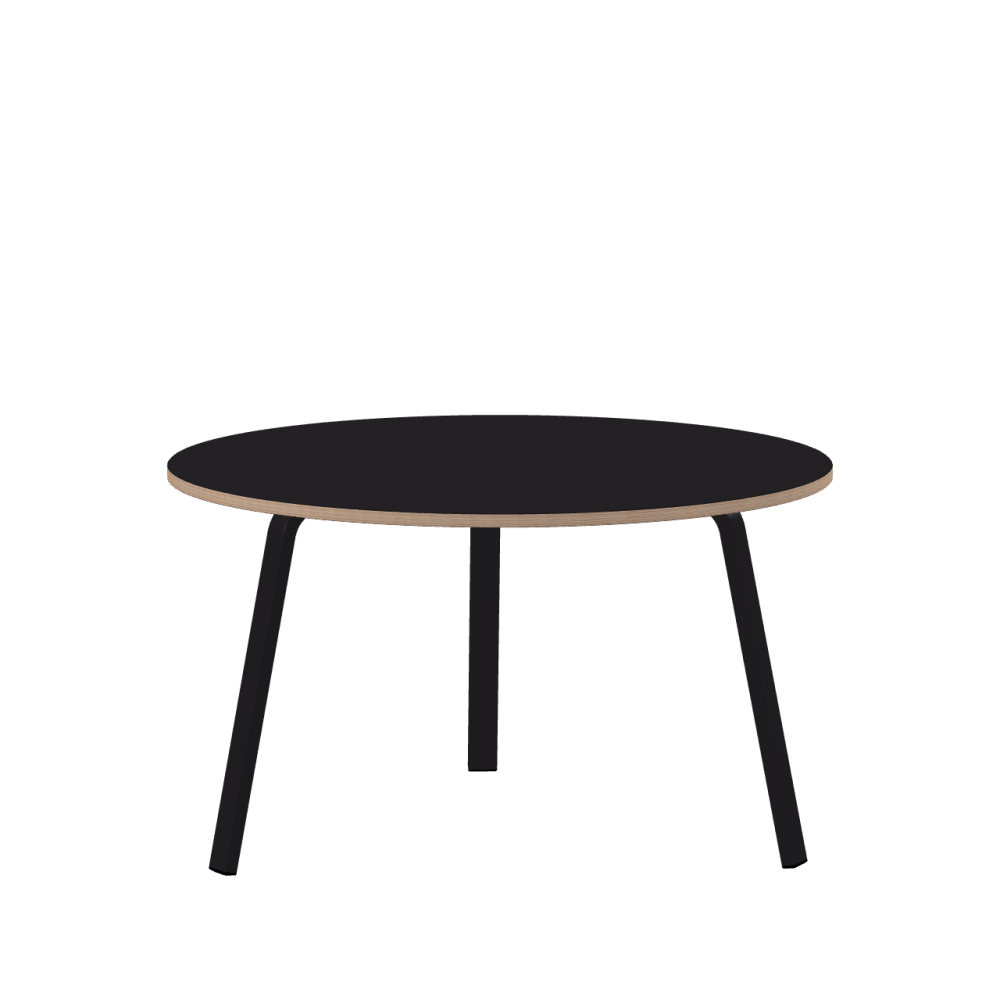 DIN linoleum table – 4166 Charcoal / Multiplex Birch Massive