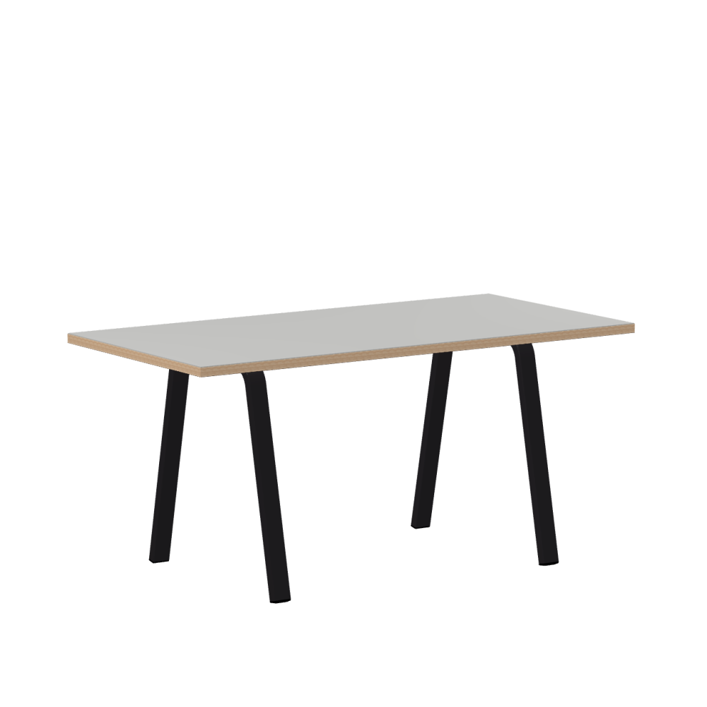 DIN linoleum table – 4175 Pebble / Laminboard (Strength 30mm) / Oak