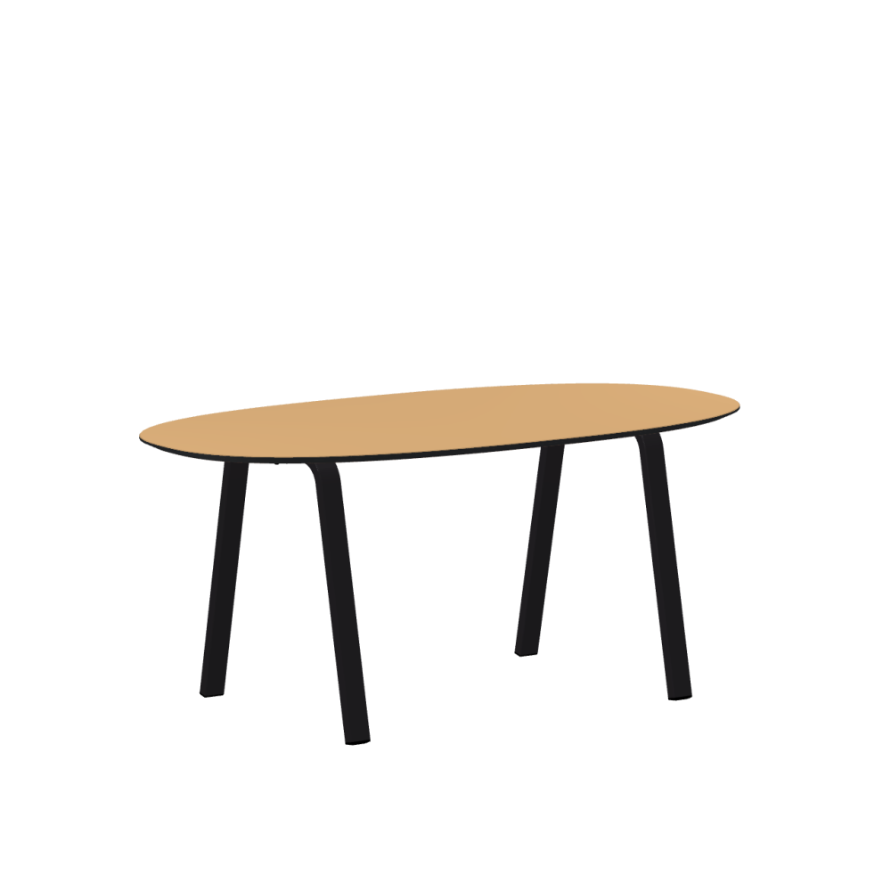 DIN linoleum table – 4001 Clay ᴺᴱᵂ / MDF dyed / Anthracite grey