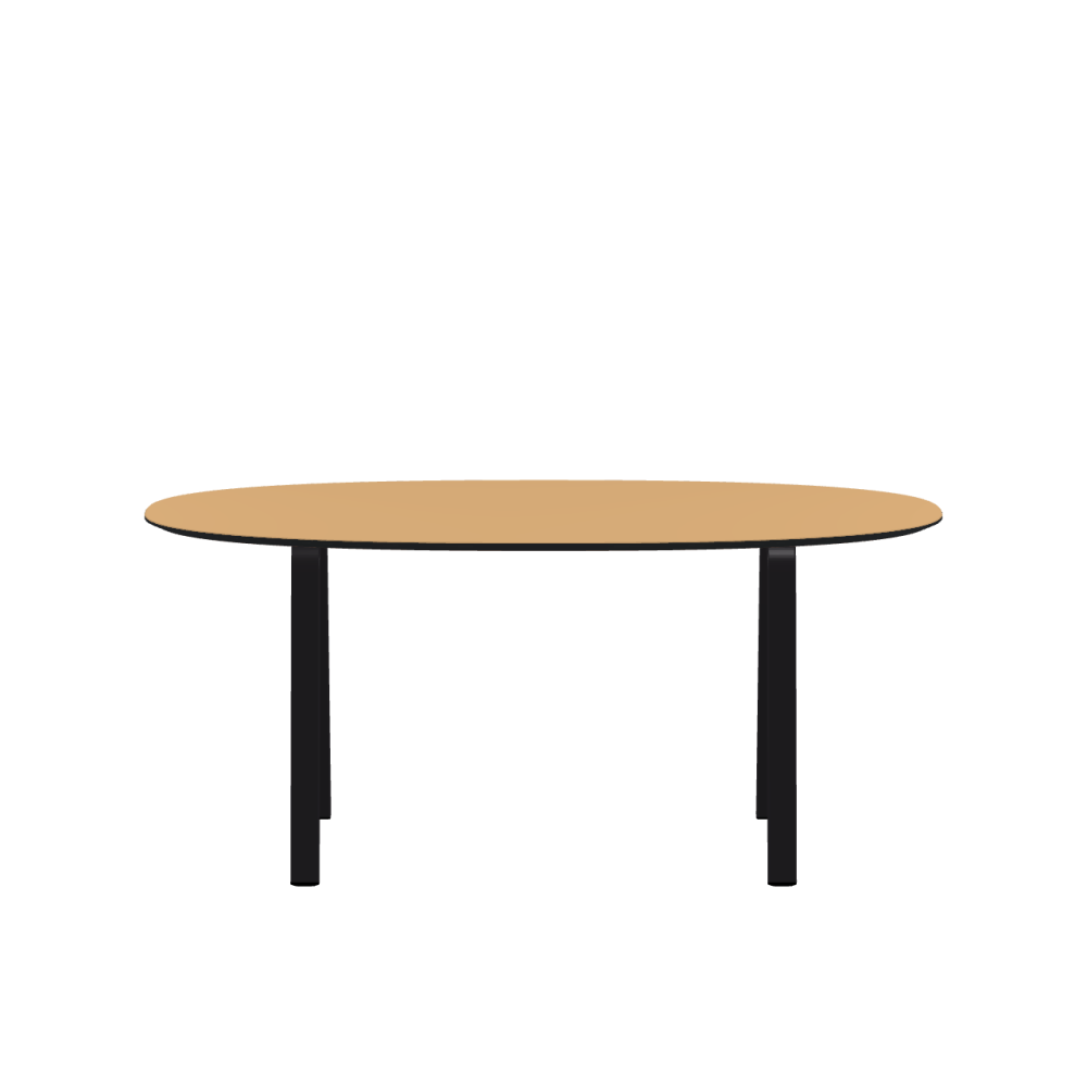 DIN linoleum table – 4001 Clay ᴺᴱᵂ / MDF dyed / Anthracite grey