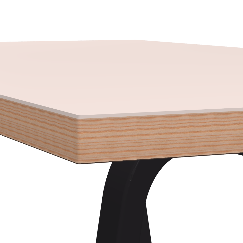 DIN linoleum table – 4185 Powder / Laminboard (Strength 30mm) / Larch