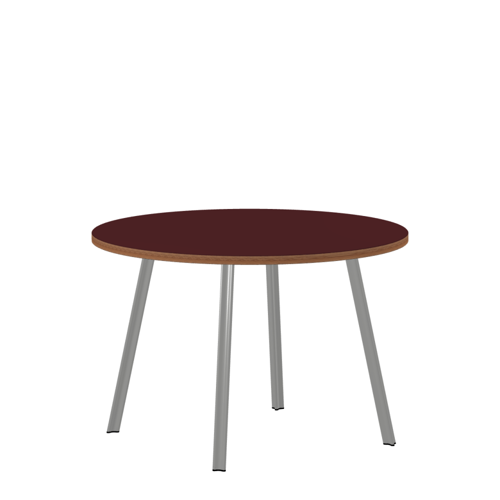 Beam linoleum table – 4154 Burgundy / Laminboard (Strength 30mm) / Walnut
