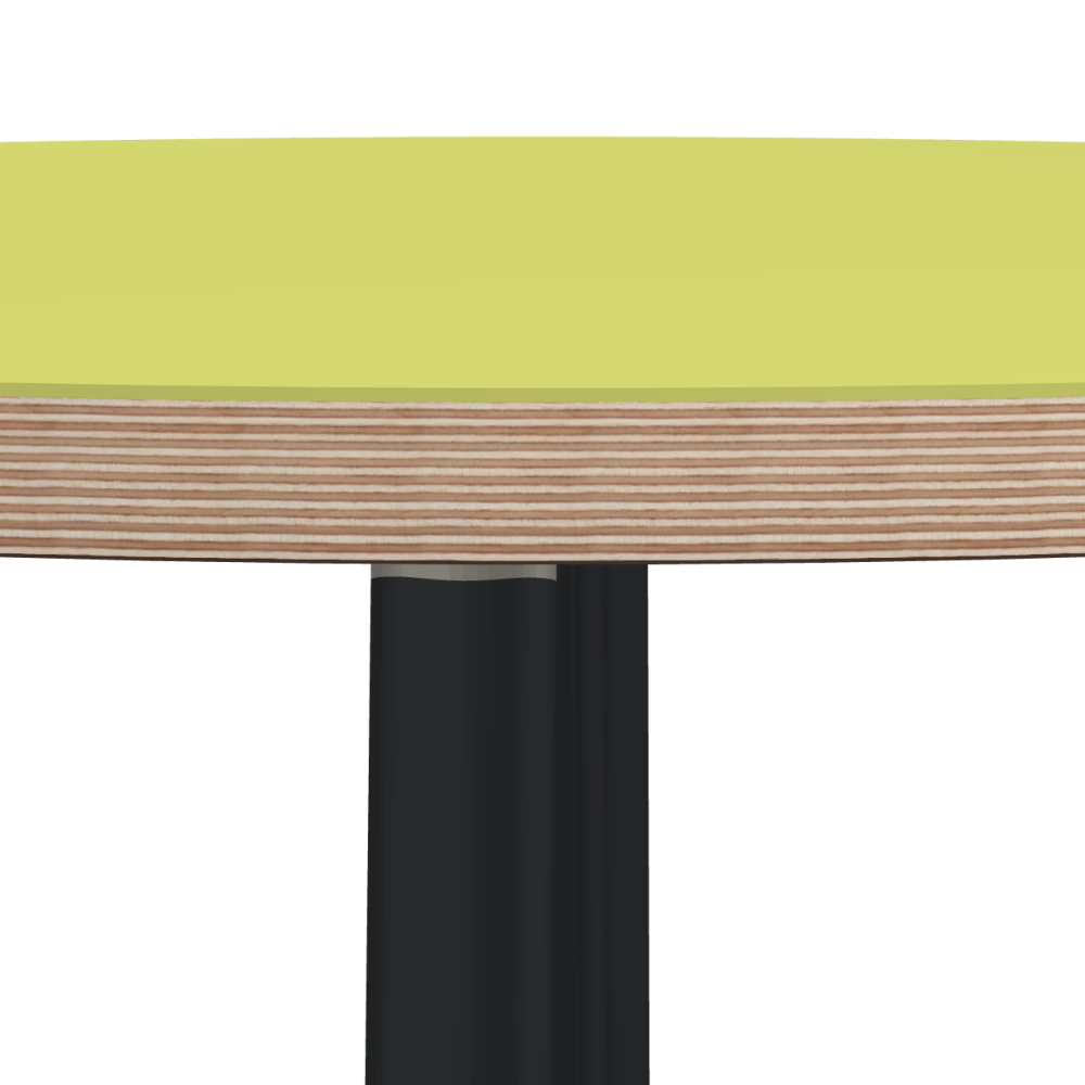 Beam linoleum table – 4182 Spring Green / Multiplex Birch Massive