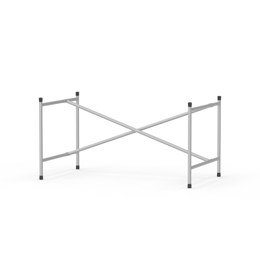 E2 Kindertischgestell by Adam Wieland in Stahl, Weißaluminium (RAL 9006)